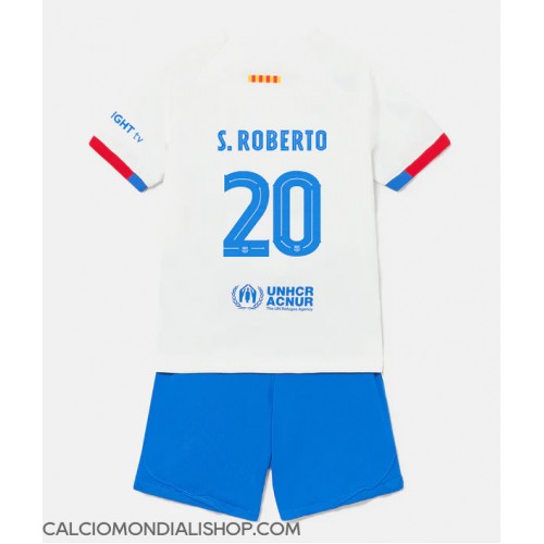 Maglie da calcio Barcelona Sergi Roberto #20 Seconda Maglia Bambino 2023-24 Manica Corta (+ Pantaloni corti)